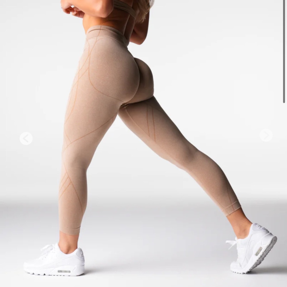 NVGTN Leggings - Beige Geo Seamless